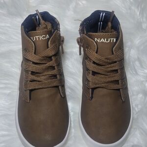 Nautica Kids Brown High-Top Sneakers